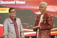 Menteri Pariwisata dan Ekonomi Kreatif Sandiaga Uno Bersama Gubernur Jawa Tengah, Ganjar Pranowo. (Dok. Jatengprov.go.id)