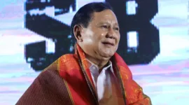 Menteri Pertahanan Prabowo Subianto saat membuka Rapat Kerja Nasional (Rakernas) Punguan Simbolon dohot Boruna Indonesia (PSBI) di Jakarta. (Dok. Tim Media Prabowo Subainto)