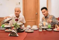 Gubernur Jawa Tengah Ganjar Pranowo dan Wali Kota Surakarta Gibran Rakabuming Raka. (Instagram.com/@gibranrakabumiing)
