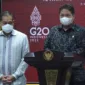 Menko Ekon Airlangga Hartarto bersama mantan Menteri Perdagangan  Muhammad Lutfi. (Dok. Ppid.setkab.go.id)