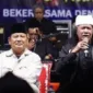 Menteri Pertahanan Prabowo Subianto bersama Budayawan Emha Ainun Nadjib atau yang akrab disapa Cak Nun. (Instagram.com/@caknundotcom)