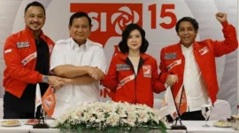 Ketua Umum Partai Gerindra Prabowo Subianto bersilahturahmi ke kantor DPP Partai Solidaritas Indonesia (PSI). (Instagram.com/@prabowo)