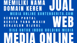 MEDIA ONLINE DIJUAL: Masih Berjalan dengan Nama Domain Cantik dengan Harga Super Menarik