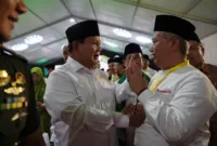 Menteri Pertahanan Prabowo Subianto menghadiri Pembukaan Musyawarah Nasional Alim Ulama dan Konferensi Besar Nahdlatul Ulama Tahun 2023. (Dok. Tim Media Prabowo Subianto) 
