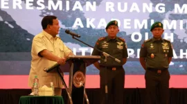 Menteri Pertahanan RI, Prabowo Subianto meresmikan pembangunan ruang makan Taruna Husein di Akademi Militer (Akmil), Magelang. (Dok. Tim Media Prabowo Subianto)