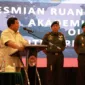 Menteri Pertahanan RI, Prabowo Subianto meresmikan pembangunan ruang makan Taruna Husein di Akademi Militer (Akmil), Magelang. (Dok. Tim Media Prabowo Subianto)