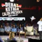 Calon presiden dari nomor urut 2, Prabowo Subianto saat debat capres yang diadakan KPU di Istora Senayan. (Dok. Tim Media Prabowo-Gibran)