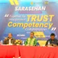 Gathering dan Sarasehan LSP Talenta Wirausaha Nusantara untuk Penguatan Kewirausahaan dan UKM di Indonesia, yang di hadiri oleh Martshudy Khahar, S.E., Deputi Bidang Usaha Mikro Kementrian Koperasi dan UMKM RI, dan NS. Aji Martono, Komisioner Badan Nasional Sertifikasi Profesi (BNSP) di Grya Persada Hotel, Kaliurang - Jogjakarta (9/3/24). (Doc.Ist)