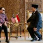 Menteri Pertahanan RI Prabowo Subianto melakukan kunjungan kehormatan kepada Perdana Menteri Malaysia YM Dato’ Seri Anwar Ibrahim di Kantor PM Malaysia, Gedung Perdana Putra, Putrajaya, Kamis (4/4/2024). (Dok. Tim Media Prabowo)