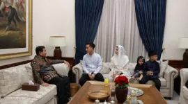 Presiden dan Wakil Presiden terpilih periode 2024-2029 Prabowo Subianto bersama Gibran Rakabuming Saat acara Halal Bihalal. (Dok. TIm Meda Prabowo)