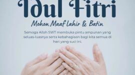 Alangkah indahnya jika di hari ini kita saling mengikhlaskan hati untuk saling memaafkan