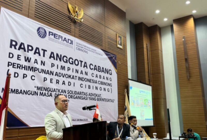 Berlangsung di Hotel Lorin, Sentul, Kabupaten Bogor, Dewan Pimpinan Cabang (DPC) PERADI Cibinong sukses menggelar Rapat Anggota Cabang (RAC) tahunannya. (Dok. DPC PERADI Cibinong)