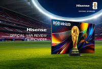 Hisense RGB MiniLED Dukung VAR FIFA World Cup 2026™ di International Broadcast Centre Hisense RGB MiniLED Dukung VAR FIFA World Cup 2026™ di International Broadcast Centre